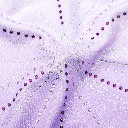 BAOHULU Gymnastics Leotards for Girls Sequins Mesh Spliced Dance Activewear with Matching Shorts in Saudi Arabia