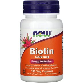 NOW Foods Biotin 1000 MCG - 100 Capsules
