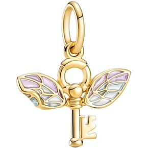 LIGHTDOG 925 Sterling Silve Charms fits Pandora Bracelets Necklace,5A Zircon Dangle Pendant Bead,Mother's Day Gift Jewelry Beads for Women
