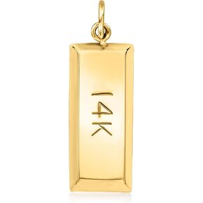 Ross-Simons 14kt Yellow Gold Bar Pendant