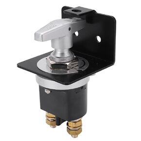 Battery Power Off Switch, Metal 500A 12V Battery Disconnect Switch with Lock Out Plate Battery Power Cut Isolator Killer for RV Boat Yacht Truck Automobile Engineering Vehicle