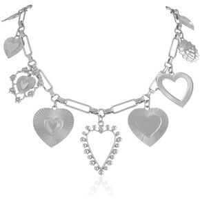 Heart Choker Necklaces for Women Hollowed out Heart Pendant Necklace Y2K Grunge Jewelry Gifts for Women