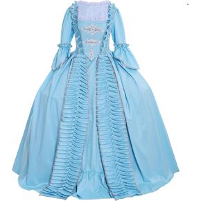CosplayDiy Women's Queen Marie Antoinette Rococo Ball Gown Gothic Victorian Dress Costume Purple