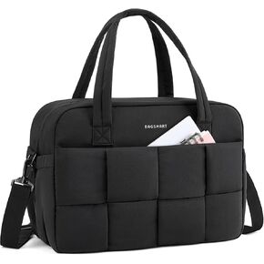 BAGSMART Gym Bag for Women, Puffer Travel Bag Duffle Bag for Travel with Laptop Compartment, Weekender Bags for Women, Carry On Duffel Bag Personal Item Bag