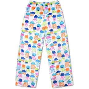 iscream + Corey Paige Designs Big Girls Silky Soft Plush Fleece Pants - Live Brightly Collection