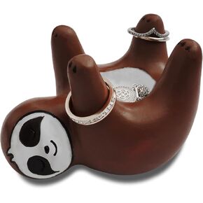 Adorable Sloth Jewelry Ring Holder,Cute Sloth Room Decor,Necklace Organizer Display Earrings Engagement Ring and Wedding Ring Display Holder Stand