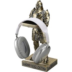 King's Guard Headphone Stand Watch Display Stand Jewelry Bracelet Necklace Holder Trays Towers Warrior Knight Mobile Phone Stand for Office & Home 12.20 Inch (Blue)