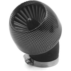 uxcell 47mm Inner Dia 45 Degree Motorcycle Air Intake Filter W Adjustable Clamp