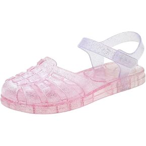 Jelly Sandals for Girls,Closed Toe Princess Costume Summer Dress Shoes Fisherman Gladiator Water Beach Flat Sandals for Toddler/Little Kid/Big Kid