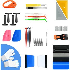 Window Tint Kit for Cars - 42 Pcs Vinyl Wrap Tool Car Wrapping Installation Kit Vehicle Glass Protective Film Installing Tool