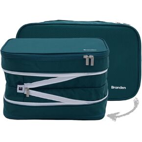 Branden Compression Packing Cube for Blanket, XX-Large, Green | Home Essentials l Compression Storage Bag for Bedding | Ultra Space Saving Self Compression Organizer