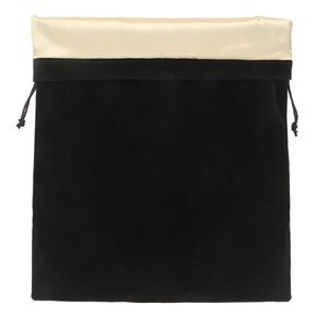 3 Packs Hair Dryer Storage Bag, Segbeauty Blow Dryer Bag Velvet Bag with Drawstring 11.8x15.7 inches Travel Stain Lined Pouch Black Packing Organizer Bag for Diffuser, Straighteners, Clothes