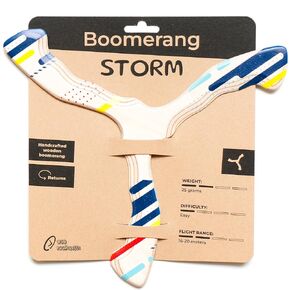 Wooden Boomerang "Hurricane" | Handcrafted Returning Boomerang | Easy-to-Throw Design for Beginners | Fun Outdoor Game for All Ages | Thin & Lightweight | Perfect Gift Idea | Suitable for Kids 12+