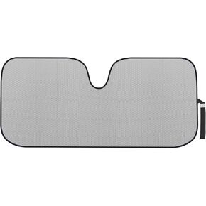 Motor Trend Front Windshield Sun Shade - Jumbo Accordion Folding Auto Sunshade for Car Truck SUV - Blocks UV Rays Sun Visor Protector - Keeps Your Vehicle Cool - 66" x 27" Inch (Blue)