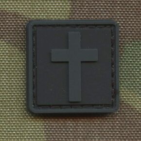Mini 1x1 Christian Patch PVC American Flag Patch متوافق مع بقع الفيلكرو المسيحية لحقائب الظهر التصحيح المسيحي للقبعات PVC التصحيح بقع الروح المعنوية المسيحية للقبعات (OD الأخضر)