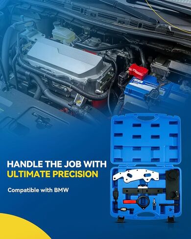 مجموعة أدوات توقيت المحرك من PHILTOP أداة قفل عمود الكامات مناسبة لسيارات BM-W M52TU M54 M56، مجموعة أدوات حزام التوقيت لشد عمود الكامات in Saudi Arabia