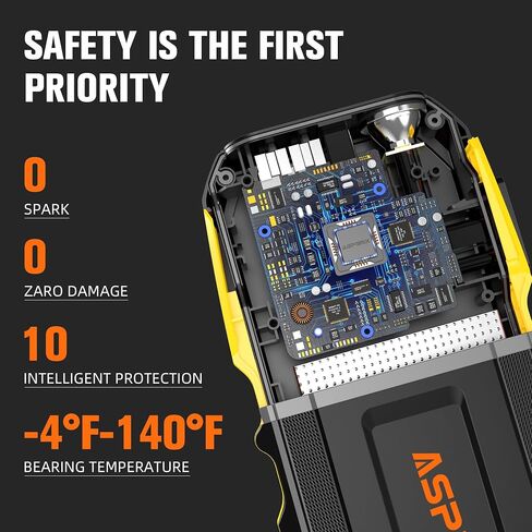 ASPERX Jump Starter, 3000A Car Battery Jump Starter, Battery Pack(Up to 10.0L Gas or 8.0L Diesel Engine), 12V Battery Booster Jump Starter with Carry Bag Jumper Cables, LED Light in Saudi Arabia