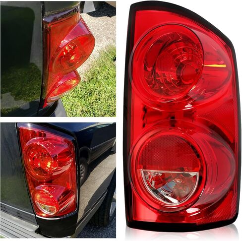 HECASA Tail Light Compatible with 2007-2009 Dodge Ram 1500/2500/3500 Pickup Taillight Lamp Assembly Pair Replacement for 55277303AB CH2800165 55277302AB CH2801165 in Saudi Arabia