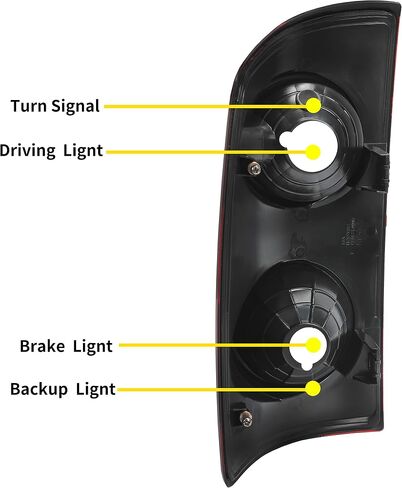 HECASA Tail Light Compatible with 2007-2009 Dodge Ram 1500/2500/3500 Pickup Taillight Lamp Assembly Pair Replacement for 55277303AB CH2800165 55277302AB CH2801165 in Saudi Arabia