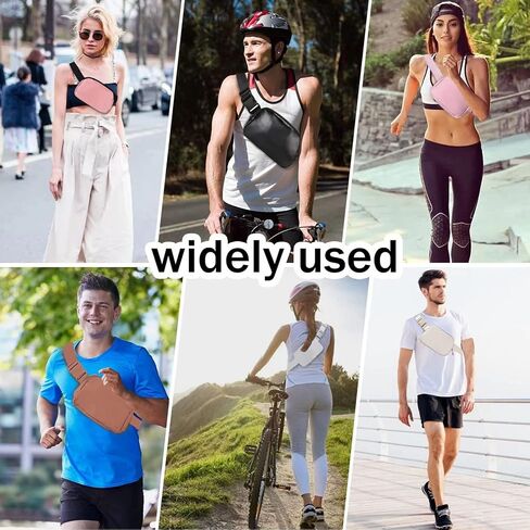 Crossbody Fanny Pack for Women, Mini Belt Bag 1L with Adjustable Strap 32" to 51", Small Waist Bag for Travel Running in Kuwait