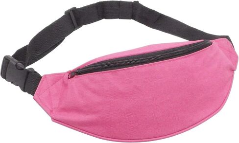 Unisex Fanny Pack for Women Men, Fashion Sporty Multi-purpose 2-Zipper Waist Belt Bag Fanny Pack Waist Bag Adjustable Strap for Sport Hiking Traveling Passport Wallet (3Pcs Black) in Kuwait