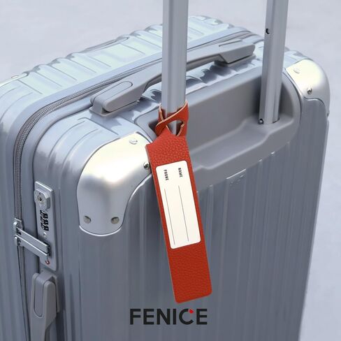 ملصق FENICE النباتي المصنوع من جلد البولي يوريثان الهش ذو الأولوية لحقيبة السفر (أصفر-هش) in Kuwait