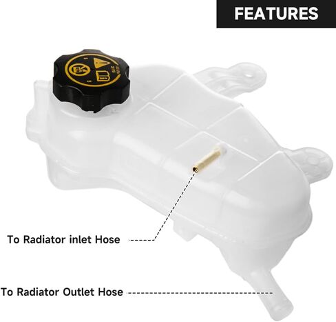Coolant Radiator Reservoir Tank Coolant Overflow Expansion Bottle - Compatible for Chevrolet Sonic 2012-2020 - Replace Part 95048411 in Saudi Arabia
