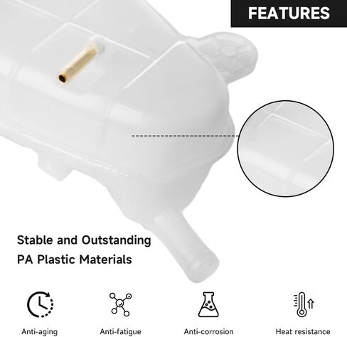 Coolant Radiator Reservoir Tank Coolant Overflow Expansion Bottle - Compatible for Chevrolet Sonic 2012-2020 - Replace Part 95048411 in Saudi Arabia