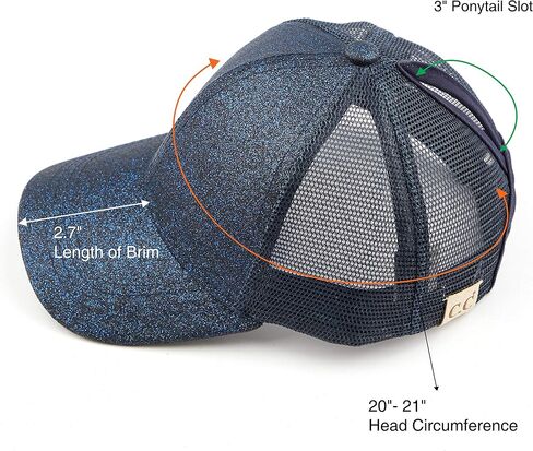 C.C Kids Ponytail Caps Messy Buns Trucker Plain Baseball Cap (BT-6-KIDS) in Kuwait