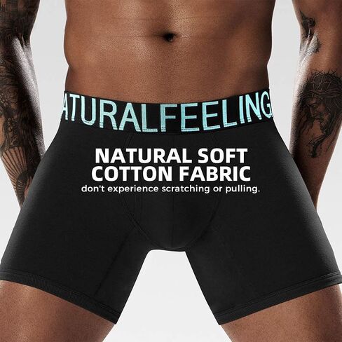5Mayi Boxer Briefs Mens Underwear Cotton Mens Boxer Briefs Underwear for Men Pack S M L XL XXL in Saudi Arabia