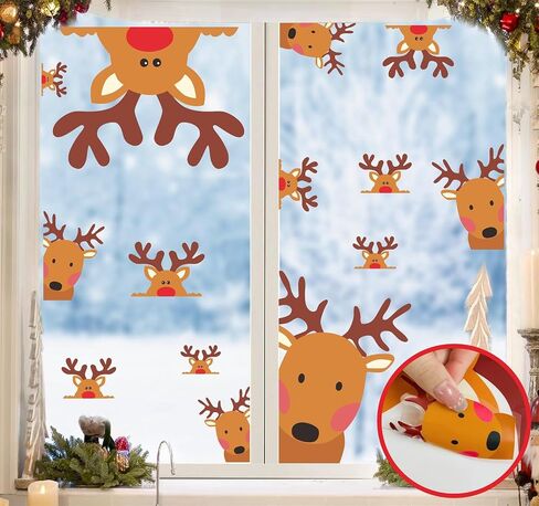 Snowman Face Stickers Snowman Decals Christmas Wall Decals Snowman Faces Decals Refrigerator Wall Stickers Window Cling Decal Lovely Snowman Face Art Wall Decor Christmas Decorations in Kuwait