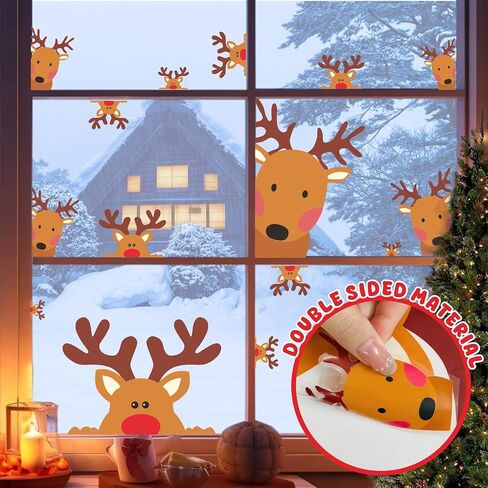 Snowman Face Stickers Snowman Decals Christmas Wall Decals Snowman Faces Decals Refrigerator Wall Stickers Window Cling Decal Lovely Snowman Face Art Wall Decor Christmas Decorations in Kuwait