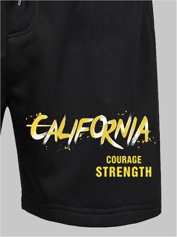 SOLY HUX Men's Athletic Shorts Letter Graphic Shorts Casual Drawstring Waist Workout Gym Shorts Streetwear in Saudi Arabia