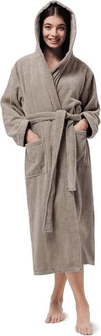 SIORO إمرأة Robes لينة تيري القماش رداء حمام بقلنسوة منشفة قطن السرير رداء سبا فندق دش حمام ماصة رقيق ملابس خاصة in Kuwait