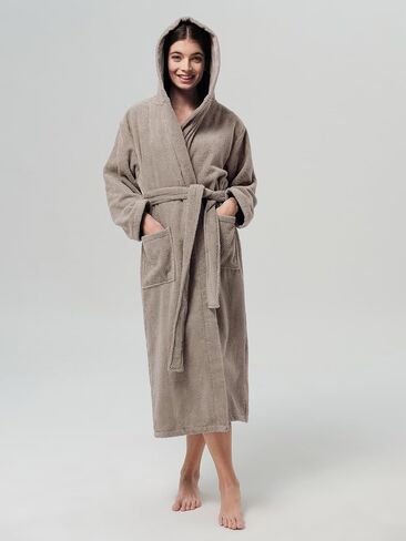 SIORO إمرأة Robes لينة تيري القماش رداء حمام بقلنسوة منشفة قطن السرير رداء سبا فندق دش حمام ماصة رقيق ملابس خاصة in Kuwait