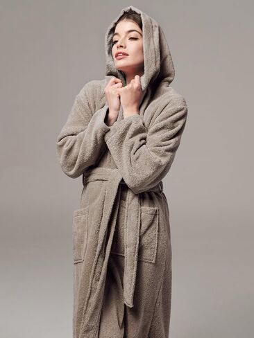 SIORO إمرأة Robes لينة تيري القماش رداء حمام بقلنسوة منشفة قطن السرير رداء سبا فندق دش حمام ماصة رقيق ملابس خاصة in Kuwait