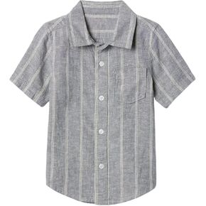 GAP Boys' Short Sleeve Linen Resort