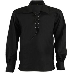 Scottish Boys Ghillie Kilt Shirt Jacobite Jacobean Shirt