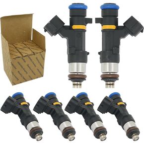 Fuel Injector Nozzles Compatible with 2004-2007 Nissan Murano, 2005 2006 350Z, 2005-2008 Infiniti FX35, 2004-2006 G35, 2006-2008 M35 3.5L V6 Replaces 0280158042 FJ828 Set of 6