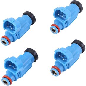 4pcs Fuel Injector Nozzle Injector Adapter Compatible with Kawasaki Jet SKI STX 12F 2003-2007, STX 15F 2004-2016 SKI Ultra LX STX 160 SX-R 490333707 Gasoline Injector Repair