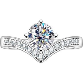 Moissanite Engagement Ring Halo Rings 1.2-2.8CTTW D Color VVS1 Clarity 925 Sterling Silver Vintage Bezel Promise Wedding Anniversary Rings for Women with Certificate