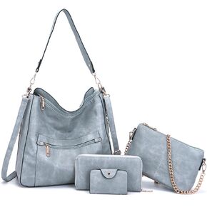 Large Crossbody Purses Set For Women Shoulder Tote Handbags Ladies Hobo Bags With Matching Wallet 4PCS in Kuwait