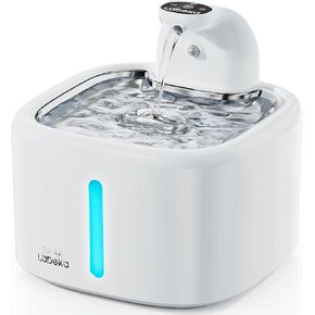 Battery Operated Cat Water Fountain, 118oz/3.5L Wireless Pet Water Fountain Rechargeable Cat Water Fountain, Automatic Cat Waterer Fountain with Motion Sensor, Ultra Quiet, BPA-Free