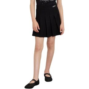 GUESS Girls' Knit Ponte Mini Pleated Skirt