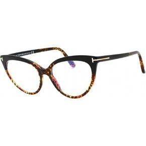 Eyeglasses Tom Ford FT 5674 -B 005 Shiny Black To Vintage Leopard/Blue Block Le