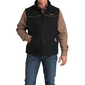 Cinch Mens Black Canvas Vest