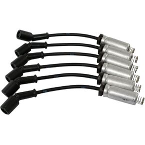 TRQ Ignition Spark Plug Wire Kit Set for GMC Sierra Chevrolet Silverado Pickup Truck 4.3L V6 New