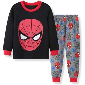 N‘aix Spiderman Children's Pajamas Set 2-7T PJS Cotton Sleepwear Little Boys Kids Pajamas (Spiderman-T7, 4T)