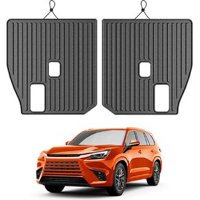 Backrest Mats for 2024 Lexus TX 6-seat / 2024 Toyota Grand Highlander 7-seat, All Weather TPE Backrest Cover Protector for TX Accessories (Backrest Mats)