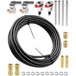 FLK-56 Fuel Line Repair Kit, 5/16" 8mm Nylon Fuel Line Replacement Kit, Tubing for Fuel System